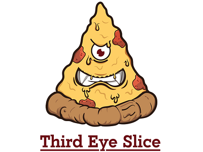 Third Eye Slice branding design logo vector