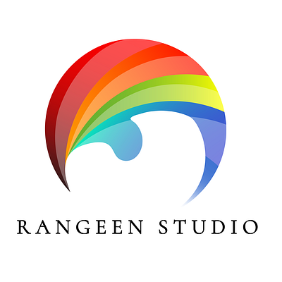Rangeen Studio branding design icon illustration logo vector