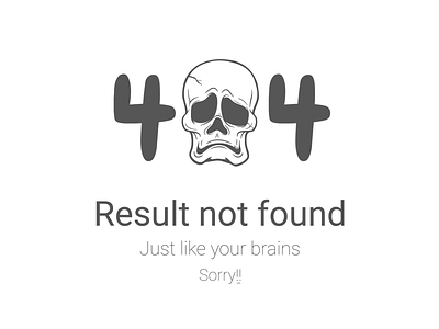 Result Doesnt Exist design error 404 illustration vector
