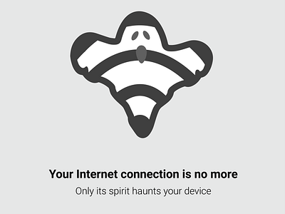 Internet Ghost design error 404 flat illustration vector