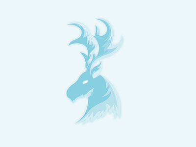 Stag branding deer logo design icon illustration logo stag vector