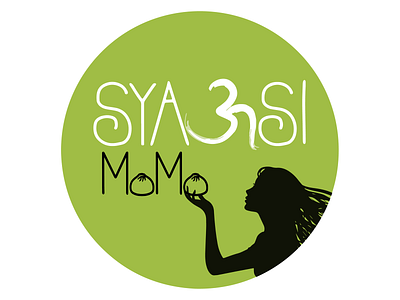 Syausi Momo branding design flat food illustration logo momo silhouette vector