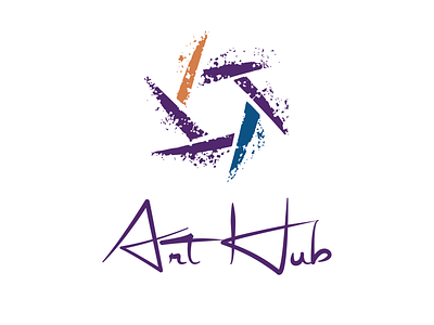 Art Hub Logo Design branding design flat icon illustration logo photography vector watermark