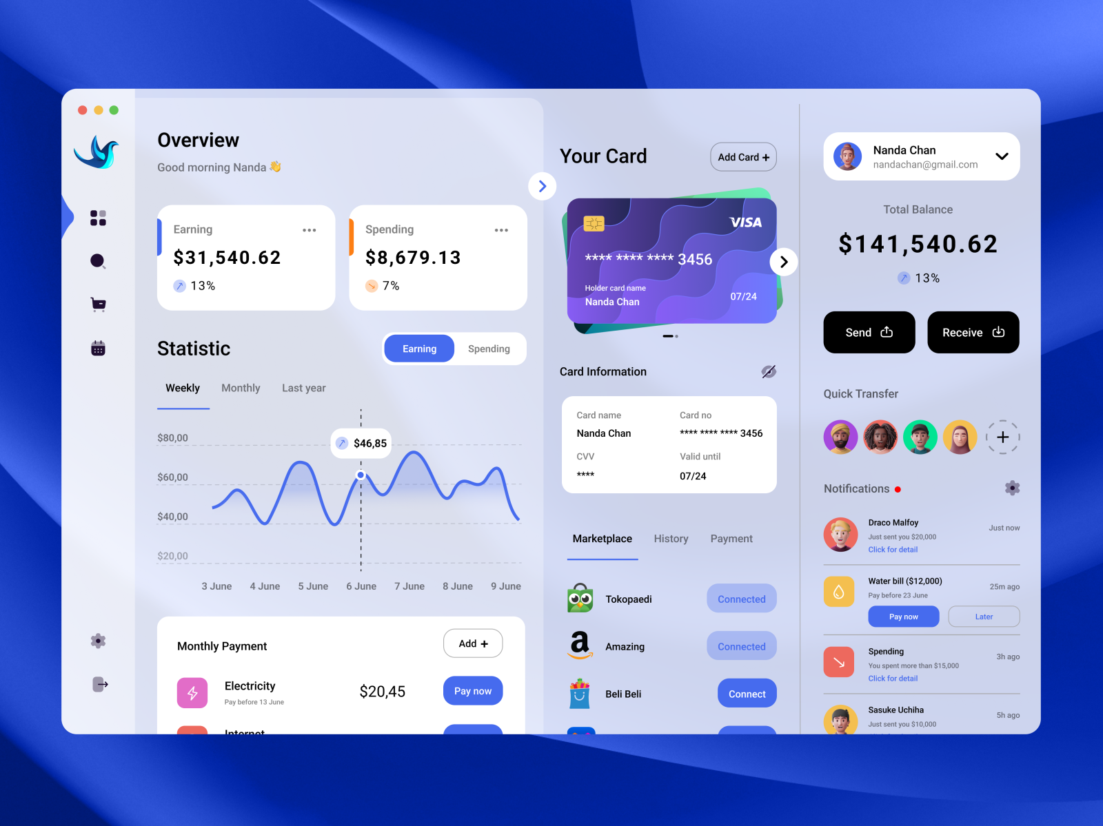 Wallet Web UI Design by BTOD Studio on Dribbble