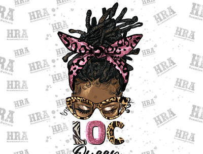 Afro Messy Bun Loc Queen Png Sublimation Design 3d animation app branding design graphic design illustration logo motion graphics ui vector