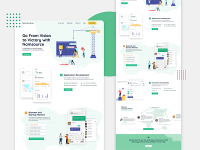 Namsource website branding company design innovative namsource software ui ux website
