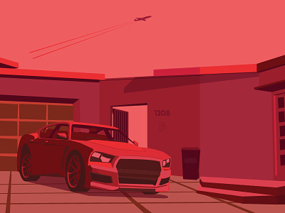 Shades of Red carillustration gta gtcar illustration redcolor redshades reportbee