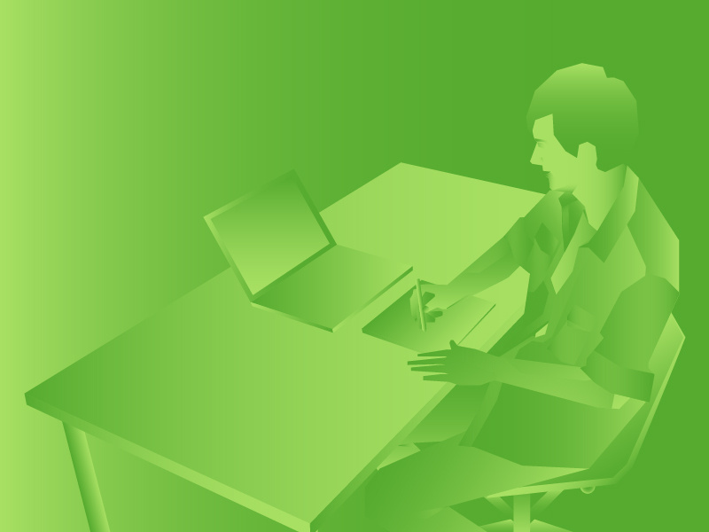 Gradient Designer ! artist wacom officespace simpleillustration boydeisgn creative designer greengradient illustration gradient