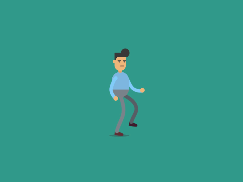 Walking Animation gif animation manillustration walkanimation reportbee designteam designthursday