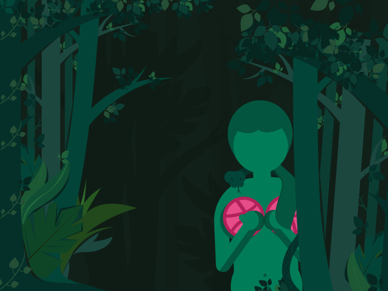 Two Dribbble Invite! designthursday creative illustration green danieldoss designteam reportbee night mode girlillustration twodribbbleinvite graphicdesign
