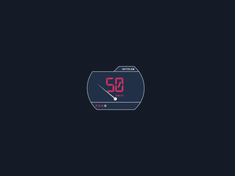 Speed Meter! animation animationmeter carspeedmeter carui dashboard digitalmeter illustration infotainment meteranimation numbercounter simpleui speedmeter ui