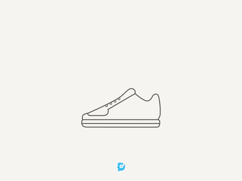 NIKE SHOE - ICON ANIMATION animation danieldoss designteam designthursday iconanimation illustration lineanimation logo nmwdesigns shoeillustration typography