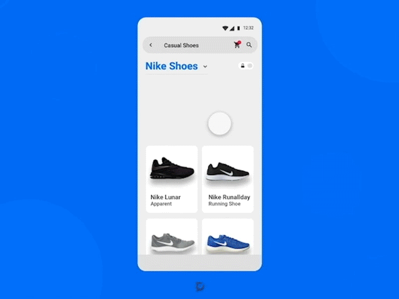 Nike Shoe Purchase UI