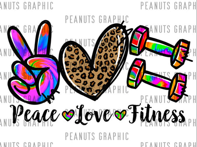 Peace love Fitness PNG, Workout, Gym app branding design graphic design illustration logo typography ui ux vector