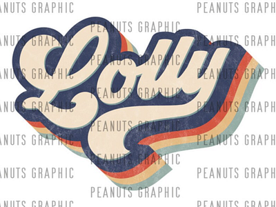 Retro Lolly PNG Sublimation Design, vintage, Distressed