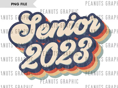 Retro Senior 2023 PNG Sublimation Design, vintage 3d animation app branding design graphic design illustration logo motion graphics typography ui ux vector