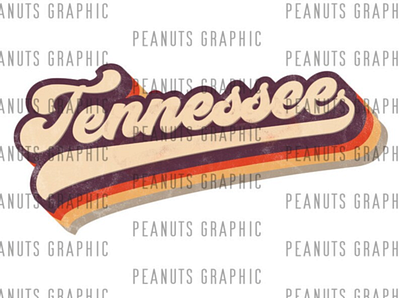Retro Tennessee PNG Sublimation Design, TN, U.S. state 3d animation app branding design graphic design illustration logo motion graphics typography ui ux vector