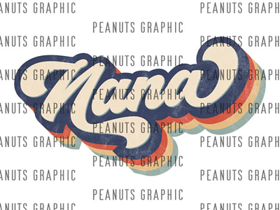 Retro Nana PNG Sublimation Design, vintage, Distressed 3d animation app branding design graphic design illustration logo motion graphics typography ui ux vector