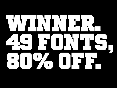 Winner – Out now! athletic fonts sports