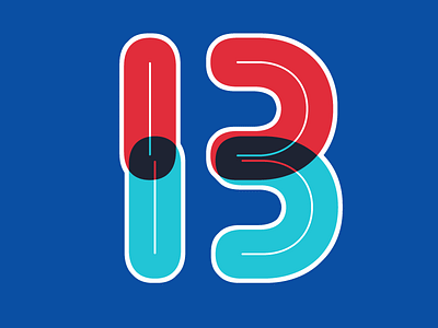 Advent calendar 13 13 advent calendar athletic design fonts sports