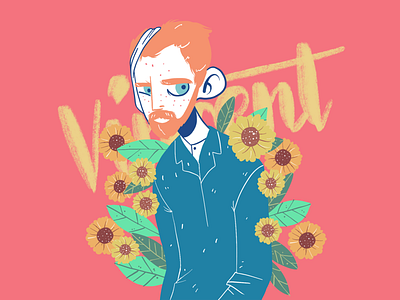 Loving Vincent illustration procreate sunflower van gogh vincent van gogh