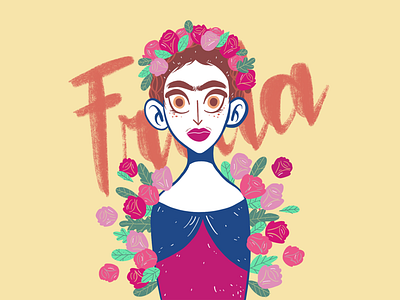 Frida! frida kahlo illustration painter procreate