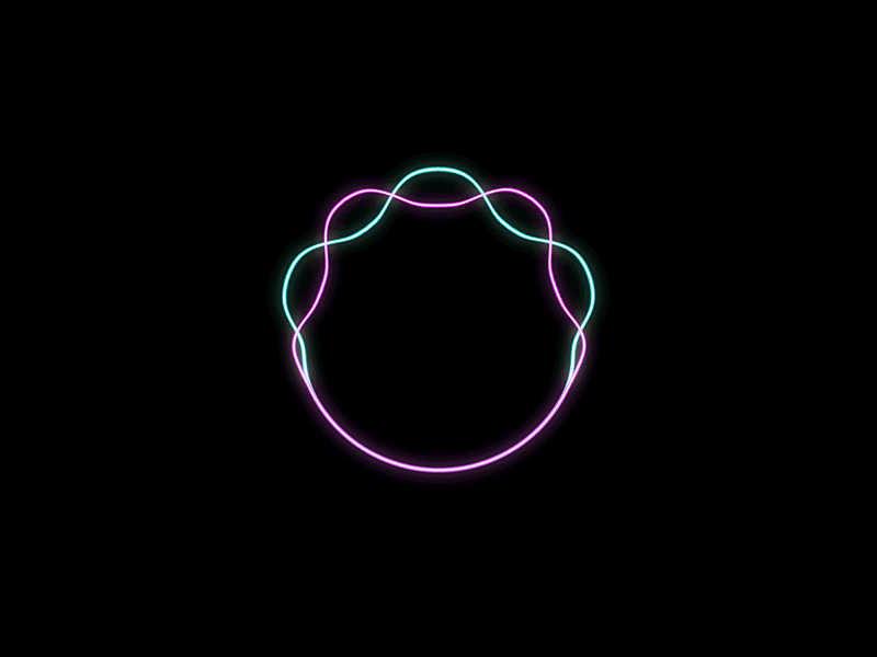 Circle Neon Wave