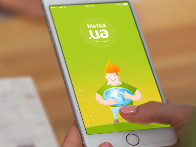 Launch Screen app design green ios launchscreen phone ui
