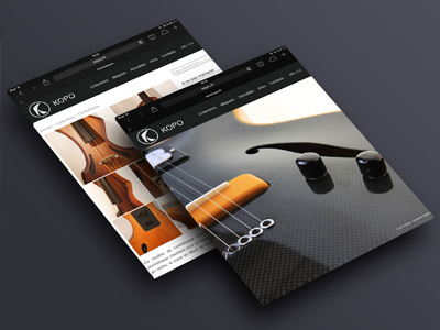 kopo.fr ipad responsive webdesign