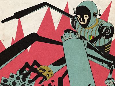 Dubwise #21 Illustration illustration poster robot vector