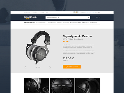 Amazon Redesign Concept amazon artistique concept design direction mobile redesign ui website