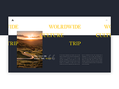 Worlwide Concept artistique blog concept design direction redesign ui website worldwide