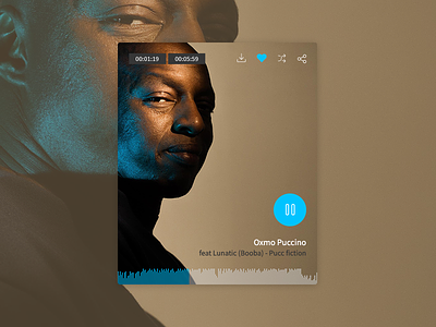Music Player app artistique concept design direction hiphop music player redesign ui website