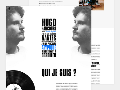 Portfolio - Hugo Harcourt artistique branding design direction dribbble interface iphone logo mobile portfoio responsive tablet typography ui uiux ux web webdesign website