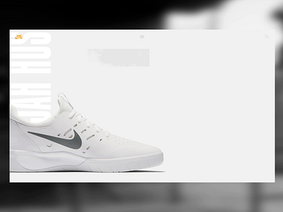 Nike SB - Nyjah Huston shoes - Web Interaction animation app artistique branding concept design direction dribbble interface ui uiux web website