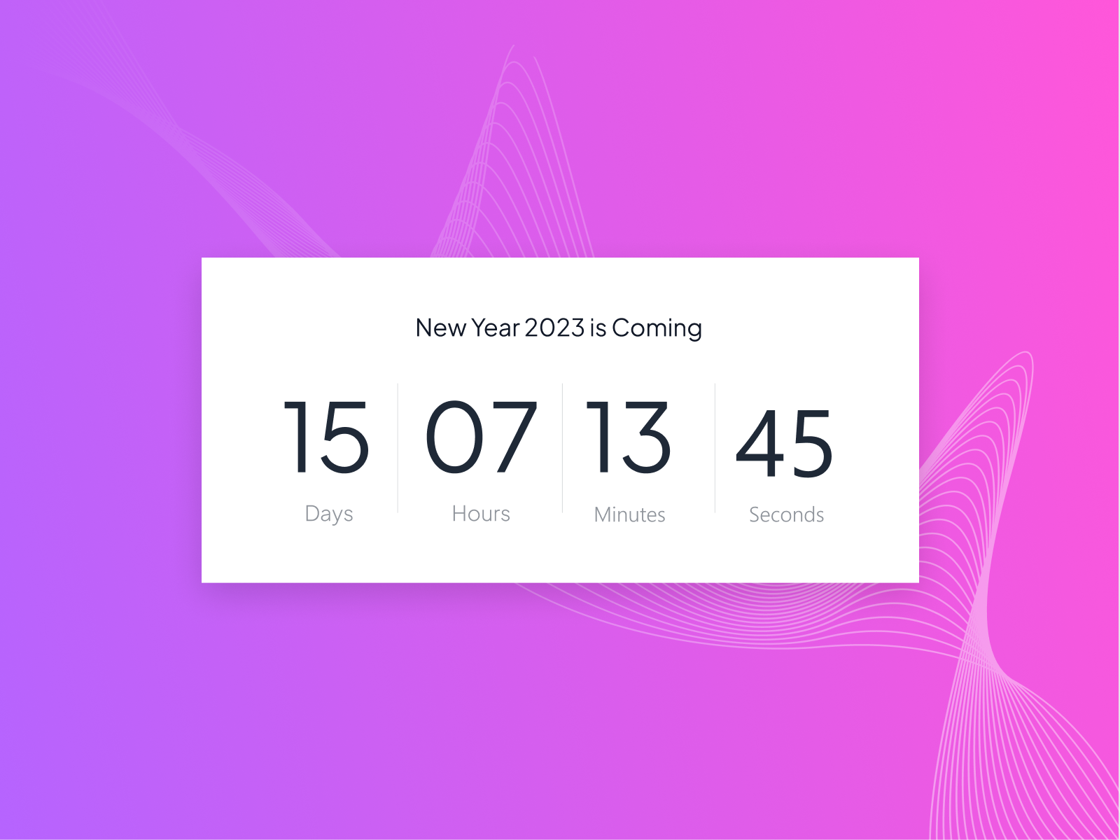 Fouita Countdown Widget by Fouita on Dribbble