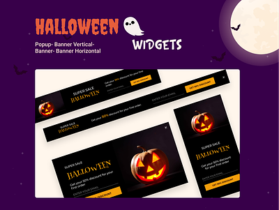 Fouita Halloween Widgets app branding design graphic design illustration typography ui ux vector