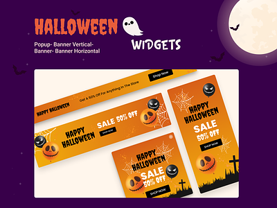 Fouita Spooky Widgets app branding design graphic design illustration typography ui ux vector