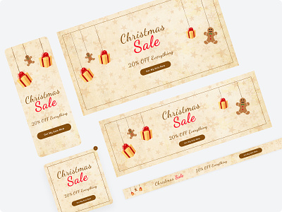 Christmas Sales Widgets 3d app branding design graphic design illustration typography ui ux