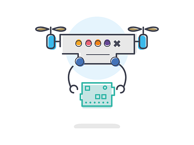 Wia Connect: Send Device arduino design drone graphicdesign illustration ui wia wiaconnect wiastudios