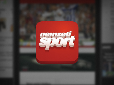 ios icon of the nemzeti sport app icon ios nemzeti sport