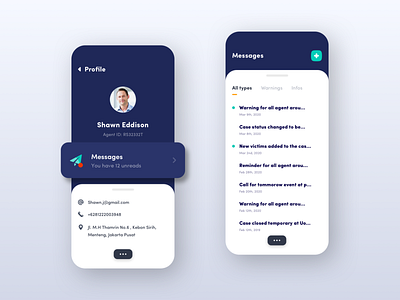 Insurance agent assistance Application design dribbble information architecture interaction design minimalism mobile mobile apps user experience user interface uxui