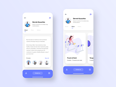 Fitness & workout plan mobile app UI dribbble information architecture interaction design minimalism mobile mobile apps ui user experience user interface uxui
