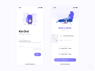 Car booking apps app design dribbble flat illustration information architecture interaction design minimalism mobile mobile apps ui user experience user interface ux uxui web website