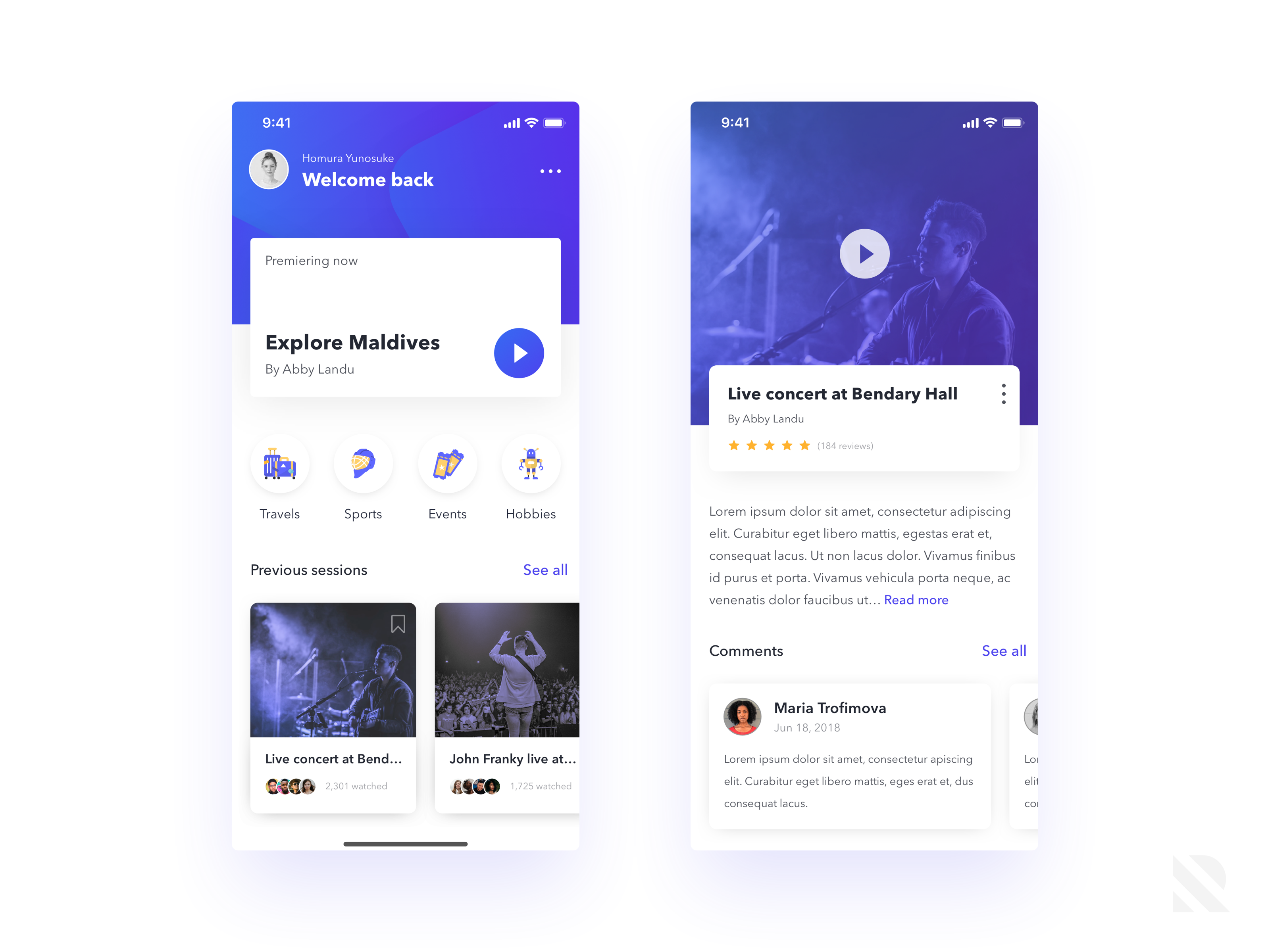 Dribbble - live_streaming_app.png by Riyadhi Rachman