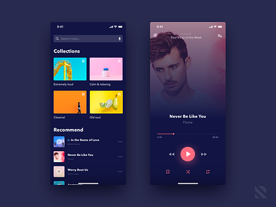 Music Player Apps design dribbble information architecture interaction design minimalism mobile mobile apps music app spotify typography ui user experience user interface ux uxui web
