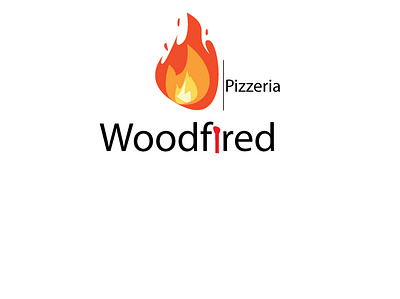 Woodfired Pizzeria logo branding design graphic design illustration logo vector