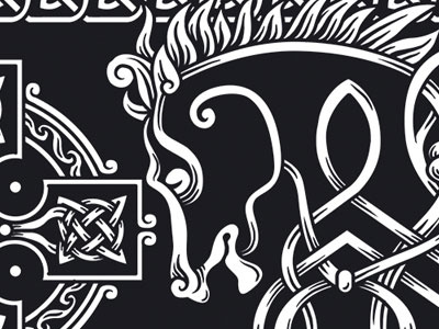 Celtic celtic horse illustration pattern tatto