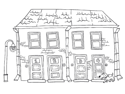 Home classbook home illustration