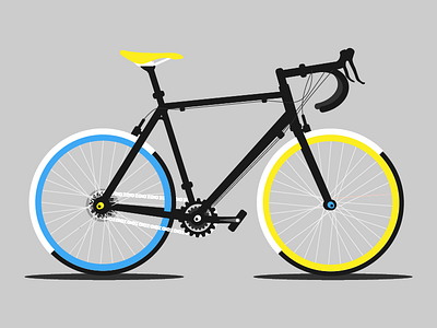 Bike bike illustration